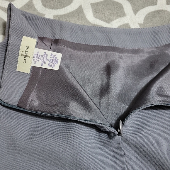 Slate blue F Carriere pencil skirt. - Picture 5 of 5